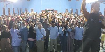 Kampanye MP-AW di Bagun Bebanir dan Bangun Trans, Meledak Dihadiri Ribuan Pendukung Paslon Nomor Urut 1