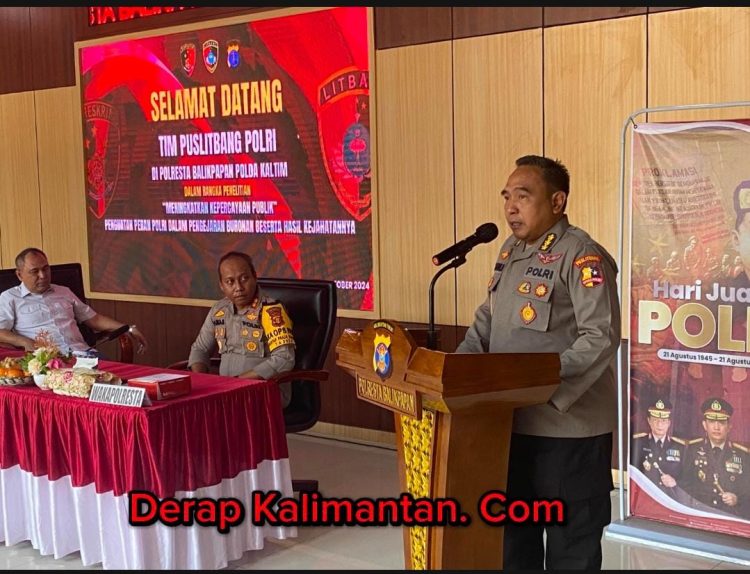 Puslitbang Polri Gelar Penelitian di Polresta Balikpapan