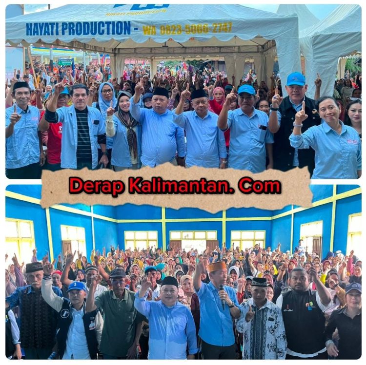 Pasca Debat, Ribuan Masyarakat Kampung Suaran dan Pilanjau Bersatu untuk Menangkan Madri Pani-Agus Wahyudi Paslon 1