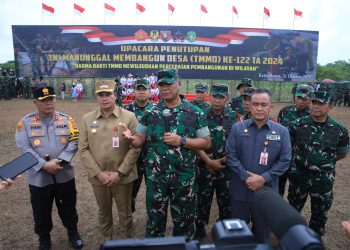Wakasad Tutup TMMD Ke-122 di Kutai Kartanegara