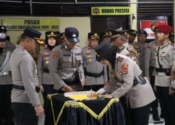 Kapolres Pelabuhan Makassar, AKBP Restu Wijayanto, Memimpin Langsung Prosesi Serah Terima Jabatan