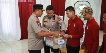 Pilkada Serentak 2024, Personel Polres Bontang Lakukan Pengamanan di TPS Desa Sebuntal