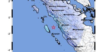GEMPABUMI TEKTONIK M5,0 DI PADANG PARIAMAN, SUMATERA BARAT, TIDAK BERPOTENSI TSUNAMI
