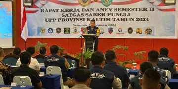 Itwasda Polda Kaltim Gelar Raker dan Anev Satgas Saber Pungli Semester II Tahun 2024