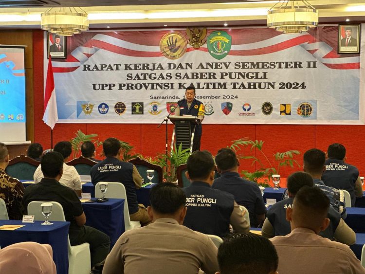 Itwasda Polda Kaltim Gelar Raker dan Anev Satgas Saber Pungli Semester II Tahun 2024