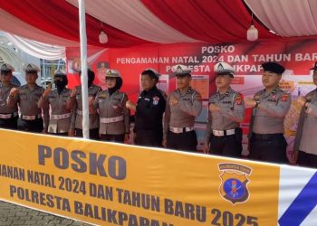 Satgas Ops Lilin Mahakam Polda Kaltim Pastikan Sitkamtibmas Aman Pada Pusat Keramaian di Balikpapan Jelang Libur Nataru 2024