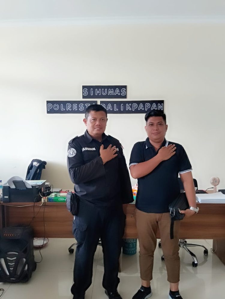 Kasi Humas Polresta Balikpapan Sambut Hangat Jalin Silaturahmi dengan Jurnalis.