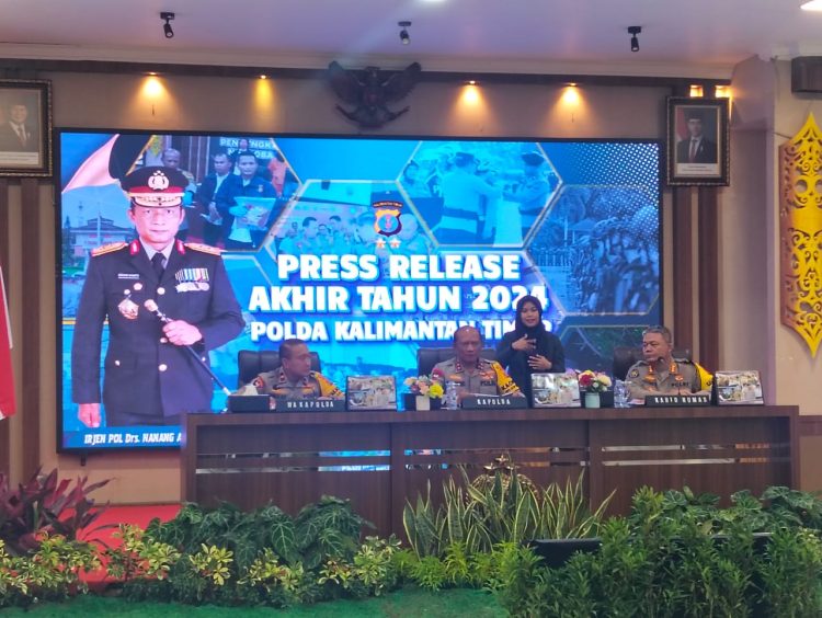 Sampaikan Capaian Kinerja, Polda Kaltim Gelar Rilis Akhir Tahun 2024