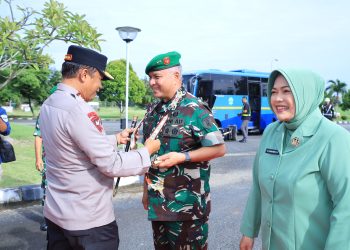 Tepung Tawar, Tanda Kehormatan Penyambutan Pangdam VI/Mulawarman Baru
