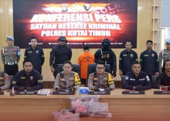 Polres Kutim Berhasil Ungkap Kasus Pembunuhan.