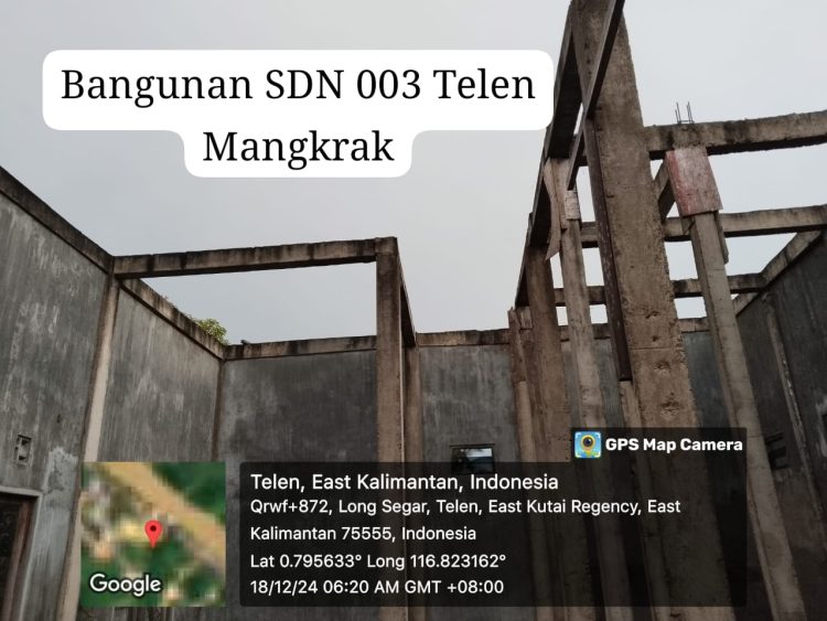 Proyek SDN 003 Telen Diduga Mangkrak Bertahun-tahun, Penegak Hukum Diminta Panggil Kadis Pendidikan Kutim