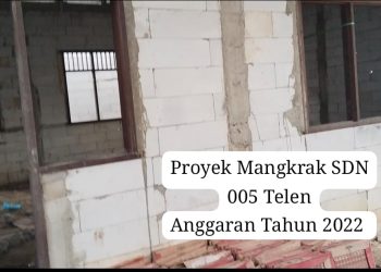 Mangkrak Bertahun-tahun, Proyek Pembangunan Lab dan Rumah Dinas SDN 005 Telen Disorot