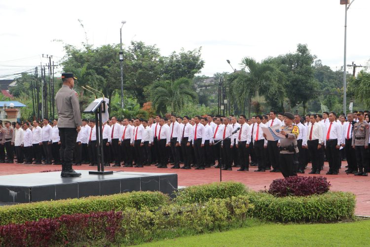 Pimpin Apel Pagi, Wakapolda Kaltim Tekankan Pencegahan Kejahatan dan Peningkatan Kinerja Personel