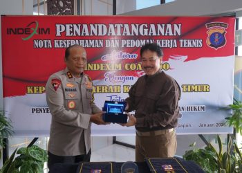 Penandatanganan Nota Kesepahaman dan Pedoman Kerja Teknis antara Polda Kaltim dan PT Indexim Coalindo