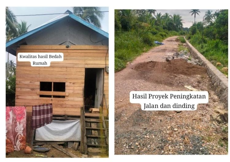 Diduga Tidak Transparan, Proyek Bedah Rumah di Kampung Merancang Ilir Tuai Kekecewaan Warga