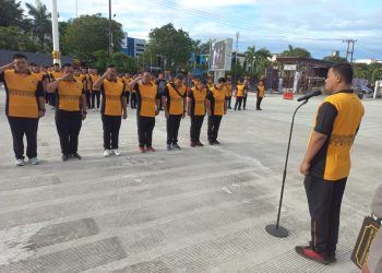 Jaga Kebugaran Fisik Personel Polresta Balikpapan, Gelar Olahraga Bersama