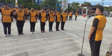 Jaga Kebugaran Fisik Personel Polresta Balikpapan, Gelar Olahraga Bersama