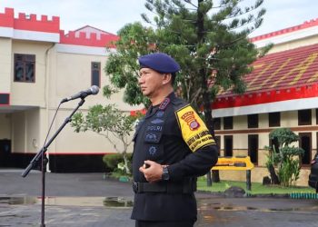 Dansat Brimob Pimpin Pelantikan Komandan Detasemen Gegana Brimob Polda Kaltim