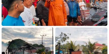 Kebakaran Hebat di Teluk Bayur: Tiga Rumah Ludes, Seorang Anak Alami Luka Bakar Serius
