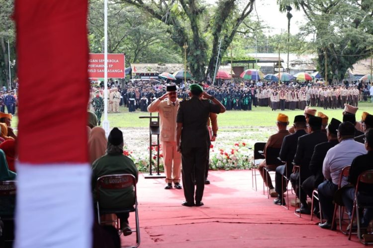 Semangat Juang Harus Terus Dilestarikan, Bupati Kukar Pimpin Upacara Peristiwa Merah Putih Ke 78