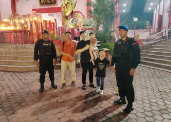 Pastikan Berjalan Aman dan Kondusif, Sat Brimob Polda Kaltim Siaga Jaga Keamanan Perayaan Imlek di Balikpapan