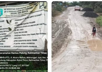 Proyek Rp 56,7 Miliar di Rantau Pulung Disorot Warga: Jalan Berlubang, Kualitas Dipertanyakan