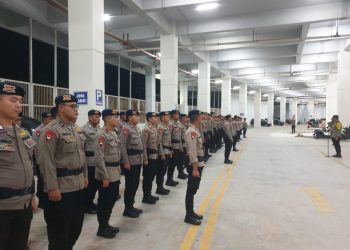 Brimob Kaltim Perketat Pengamanan Laga Persiba Balikpapan vs Sumut United di Stadion Batakan