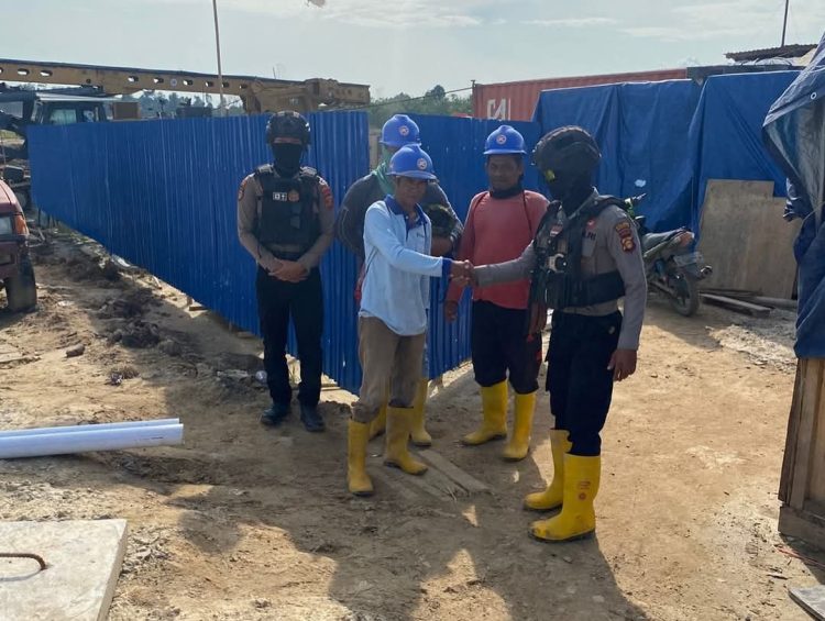 Polres PPU Intensifkan Patroli dan Sosialisasi Harkamtibmas di Area Pembangunan Bandara VVIP IKN