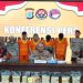 Polda Kaltim Gelar Konferensi Pers Pengungkapan Kasus Narkotika, Lima Tersangka Diamankan