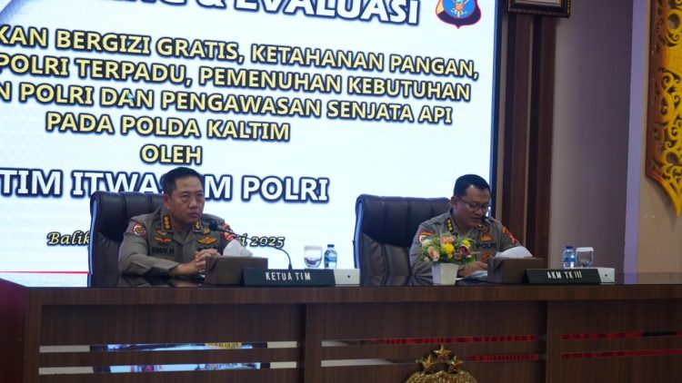 Bahas Ketahanan Pangan hingga Rekrutmen Polri, Tim Itwasum Polri Lakukan Monev di Polda Kaltim