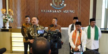 Jaksa Agung Terima Kunjungan  Gubernur dan Wakil Gubernur,  Komitmen Dampingi Pembangunan DK Jakarta  Bebas dari Pelanggaran Hukum