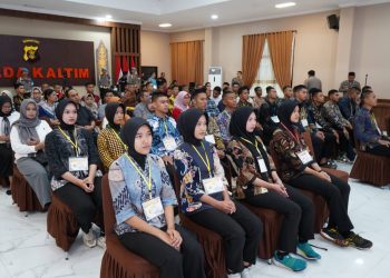 Teken Pakta Integritas dan Pengambilan Sumpan Calon Taruna Akpol, Bintara dan Tamtama Polri di Polda Kaltim