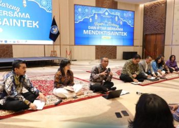 Mendiktisaintek Brian Yuliarto Ngopi Bareng dan Iftar Bersama Jurnalis
