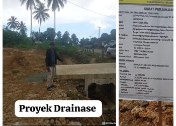Proyek Drainase di Berau Diduga Mangkrak, PPK dan Kontraktor Disinyalir Bermain, Kejaksaan Diminta Bertindak
