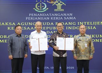 Penandatanganan PKS JAM INTEL dengan DITJEN AHU Kuatkan Sinergi Penegakan Hukum dan Optimalkan Pertukaran Data Informasi