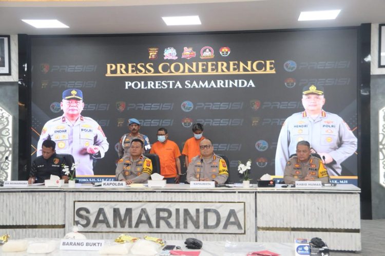 Polresta Samarinda Berhasil Tangkap Penyalahgunaan Narkoba dan Barang Bukti 5,1 Kilogram