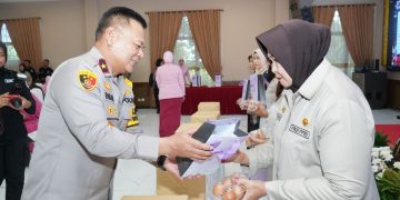 Silaturahmi Pengurus Yayasan Kemala Bhayangkari Kaltim dengan Warakawuri dan Dian Kemala dalam Rangka HUT YKB ke-45 Tahun 2025