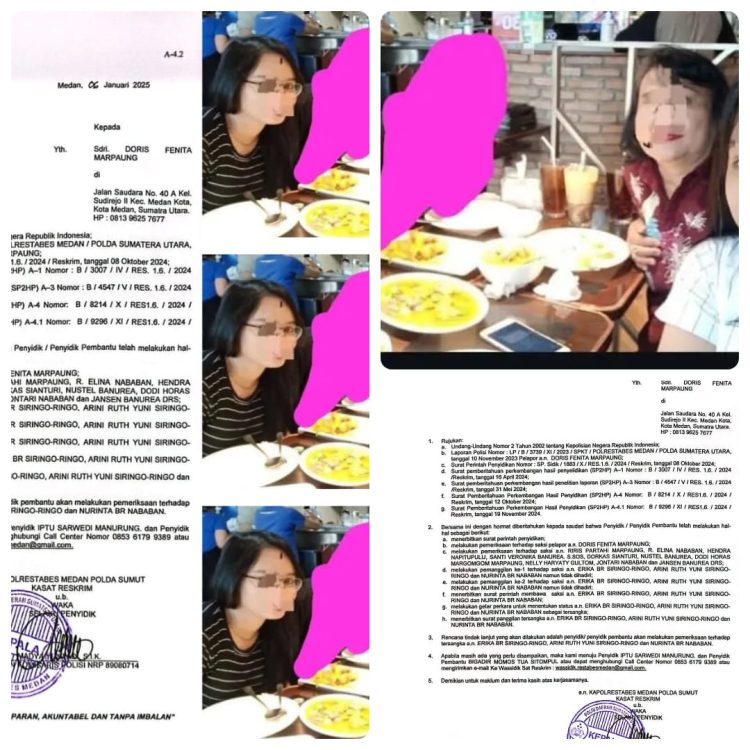 Arini Ruth Yuni br Siringoringo dan Erika br Siringoringo masih berkeliaran bebas sebagai tersangka