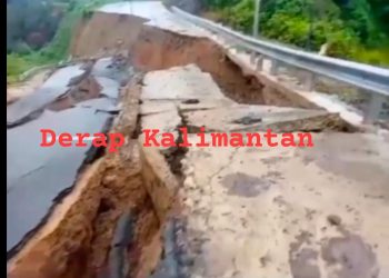 Akses Jalan Kutai Barat – Mahakam Ulu Terputus Akibat Longsor, Warga Terisolasi Sementara