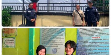 Pemasangan Spanduk dan Pembagian Stiker Himbauan Kamtibmas Oleh Bidhumas Polda Kaltim di Balikpapan