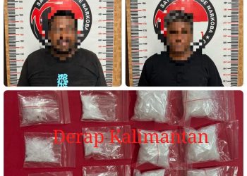 Satresnarkoba Polres Berau Sita 781,2 Gram Sabu dari Dua Tersangka