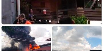 Kebakaran Hebat Hanguskan Mes dan Workshop PT Yasin di Gunung Tabur, Kerugian Capai Miliaran Rupiah