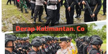 Kapolres Bontang Pimpin Apel Pengembalian Pasukan Brimob Usai Pengamanan PSU Kukar Berjalan Aman