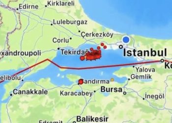 GEMPABUMI M6,2 DI LAUT MARMARA, TURKI, TIDAK BERPOTENSI TSUNAMI