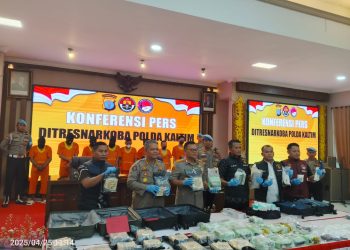 Polda Kaltim Berhasil Gagalkan Peredaran Narkoba 35,9 Kg Jaringan Internasional