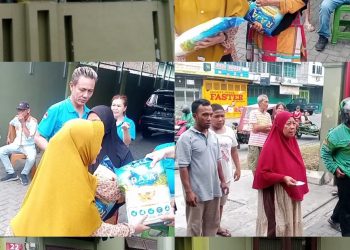 Kembali Keluarga Besar ‘YAKIN’ Bagikan Ratusan Sak Paket Sembako ke Warga di Tahun Ular Kayu