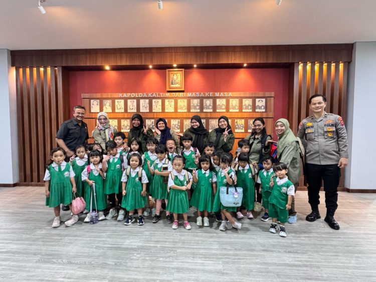 Ditbinmas Polda Kaltim Terima Kunjungan Siswa KB Edelweis Balikpapan, Berikan Edukasi Sejak Usia Dini