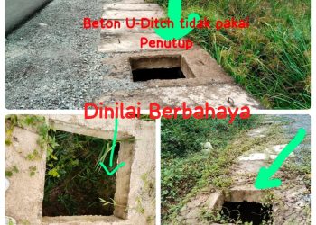 Proyek Drainase Beton U-Ditch Tanpa Penutup Dikeluhkan Warga, Dinilai Membahayakan dan Diduga Langgar Spesifikasi