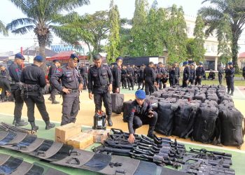 Antisipasi Mayday, 1 Kompi PHH Dari Batalyon A Brimob Kaltim Disiagakan