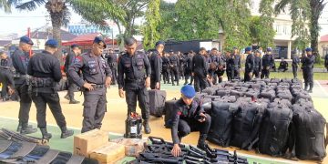 Antisipasi Mayday, 1 Kompi PHH Dari Batalyon A Brimob Kaltim Disiagakan